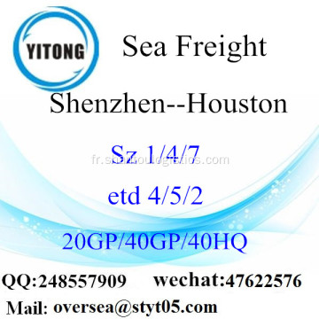 Fret maritime Port de Shenzhen expédition à Houston